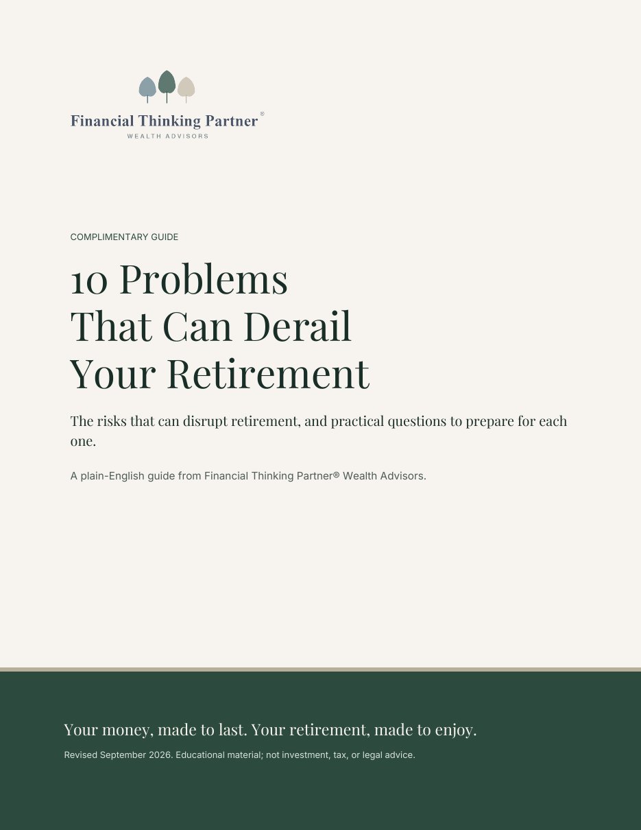 Cover of The 10 Problems That Can Derail Your Retirement guide